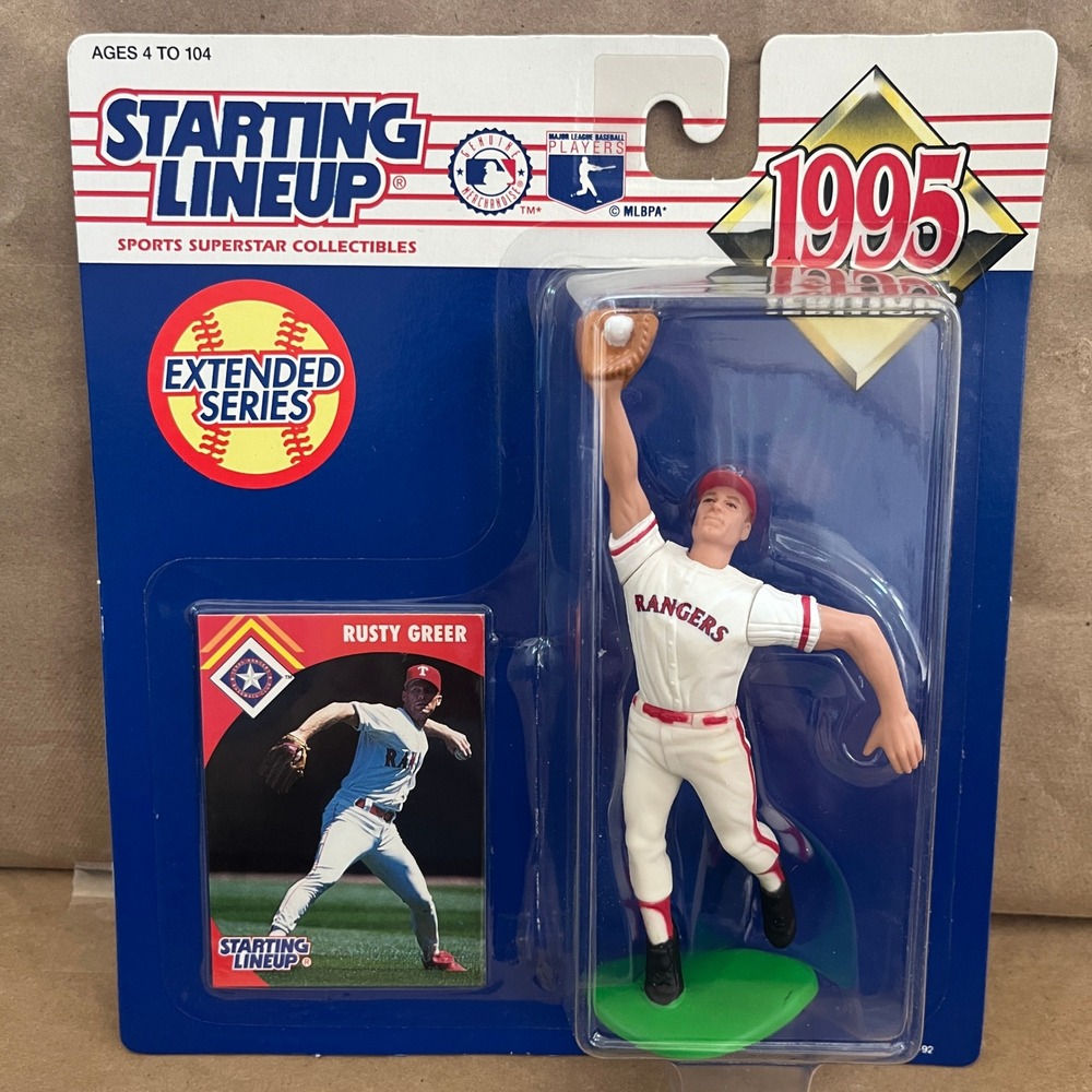 1995 Starting Lineup Rusty Greer Texas Rangers Extended Series Figure New MLB
